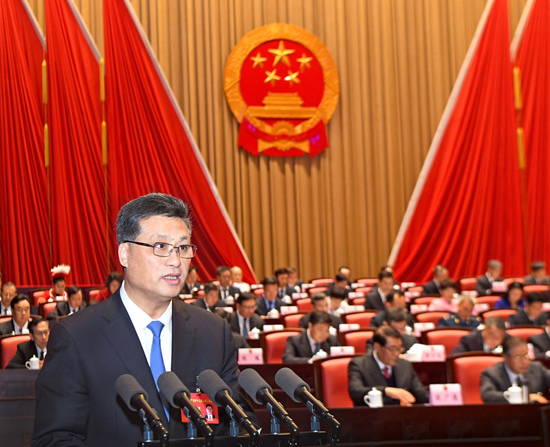 1月28日上午，省長馬興瑞在廣東省十三屆人大二次會議上作政府工作報告。南方日報記者 王輝 朱洪波 肖雄 攝_副本.jpg