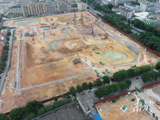 東城桑園社區(qū)第三工業(yè)區(qū)城市更新項(xiàng)目現(xiàn)場(chǎng)。受訪者供圖