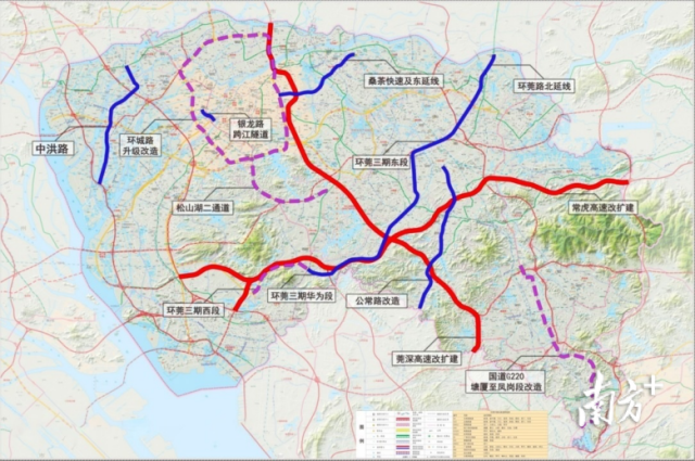 近期重點(diǎn)推動(dòng)路網(wǎng)項(xiàng)目圖。受訪者供圖
