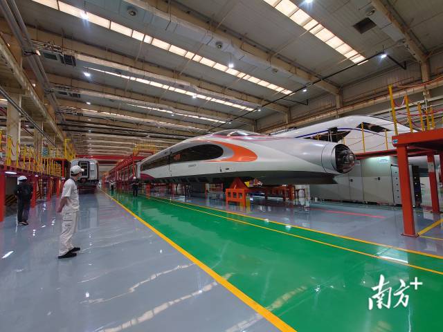 位于江門新會的中車廣東軌道交通車輛有限公司。南方+記者 姚志豪 攝