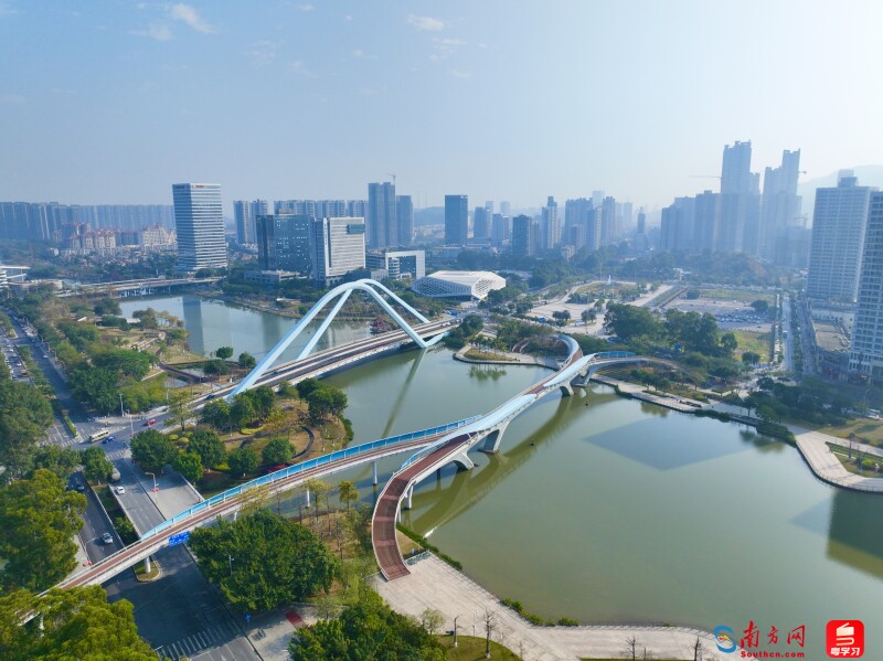 廣州南沙城市景觀圖。（攝：劉偉）