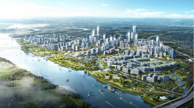 明珠灣城市客廳意向圖。