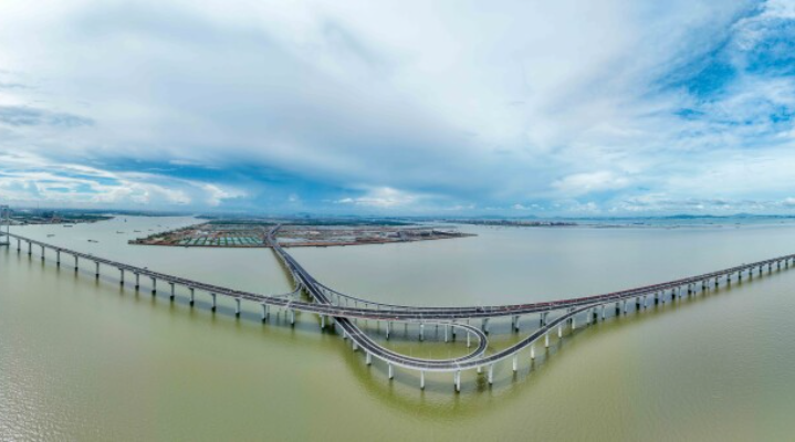 對(duì)接深中通道，廣州南沙南中高速萬(wàn)頃沙支線百日內(nèi)通車