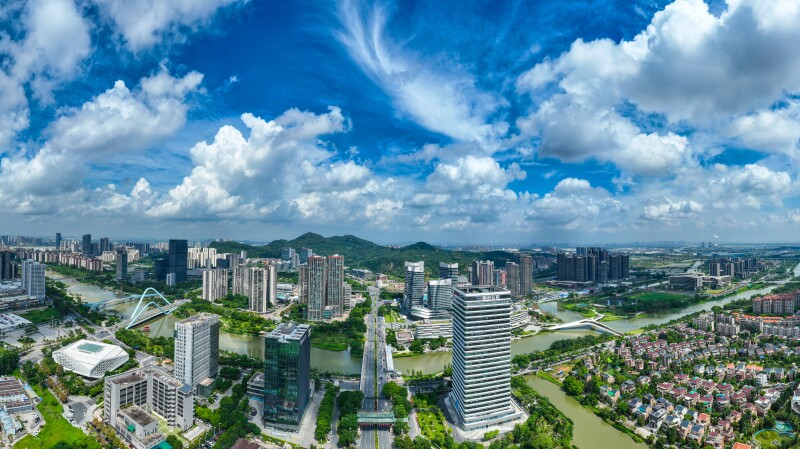 南沙城市風(fēng)景圖。劉偉 攝