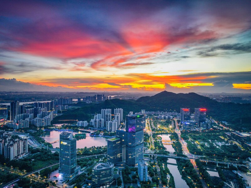 南沙城市風(fēng)景圖。劉偉 攝
