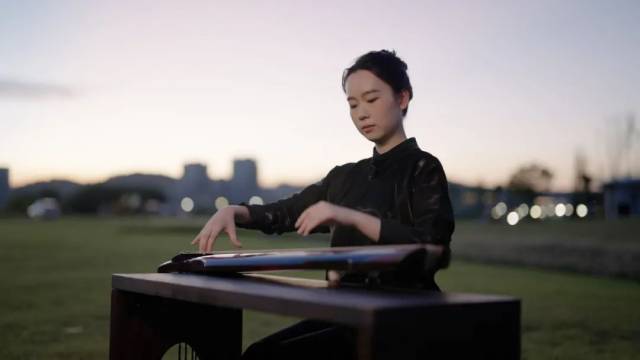 ▲古琴與橫琴的深厚文化連接，讓邱芷澄在這里結(jié)下不解“琴”緣?