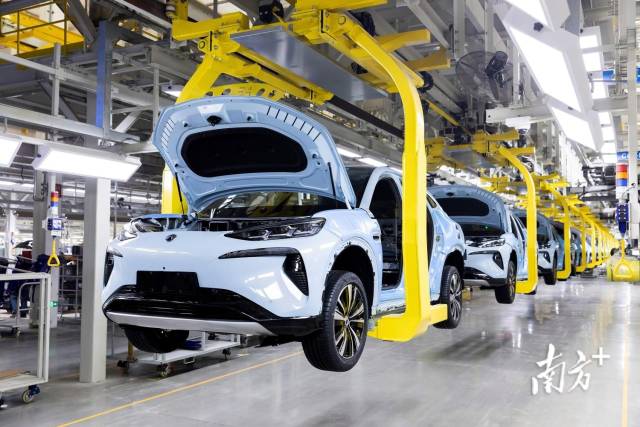 圖為新能源汽車生產(chǎn)車間。南方+記者 朱洪波 攝