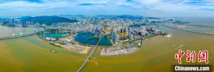 2024年10月24日，航拍下的澳門半島。(資料照片) 澳門特區(qū)政府新聞局供圖