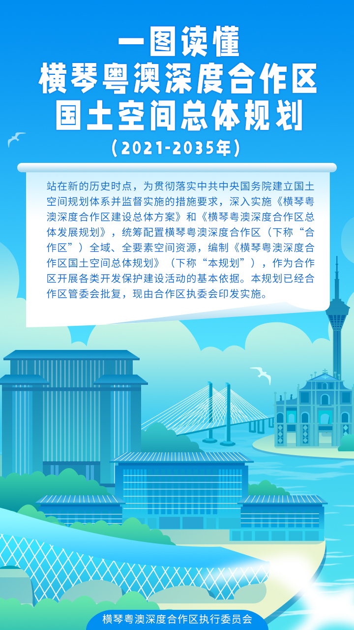 一圖讀懂《橫琴粵澳深度合作區(qū)國(guó)土空間總體規(guī)劃（2021-2035）》