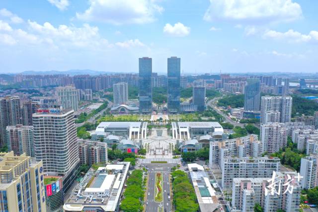 江門(mén)中心城區(qū)。 南方+ 楊興樂(lè) 攝