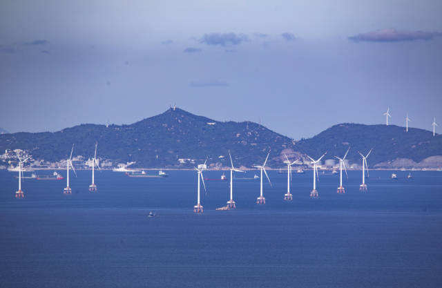桂山島風電場。