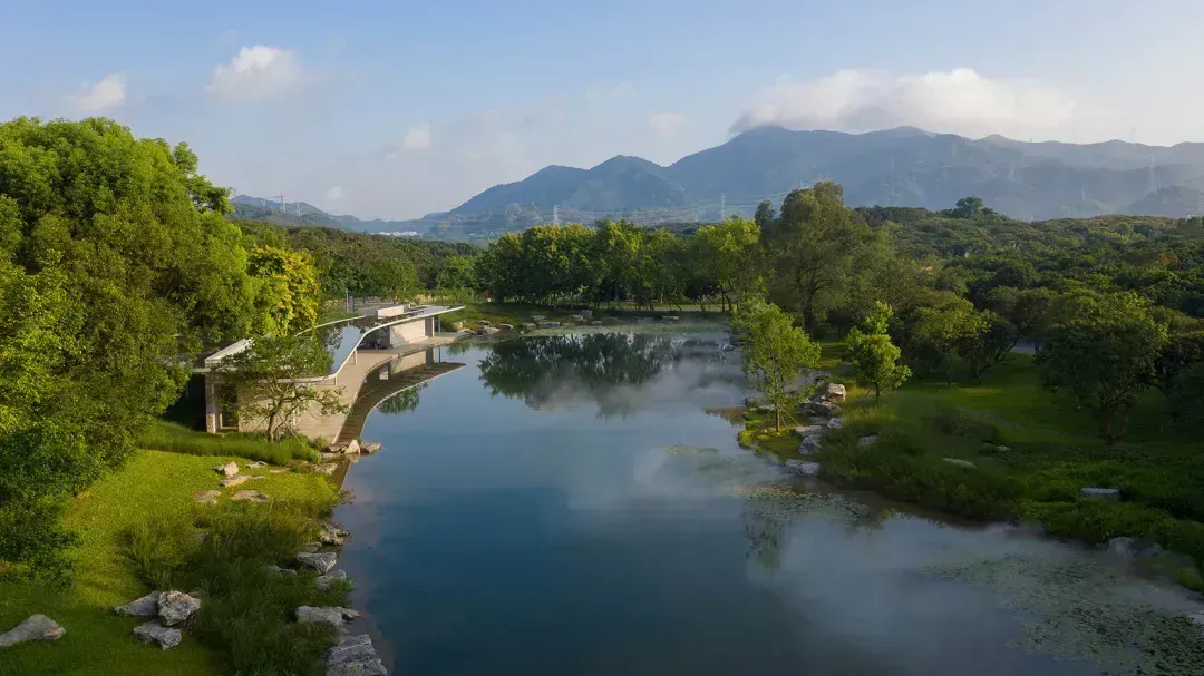 環(huán)西麗湖碧道示范段。圖源：項目設計單位