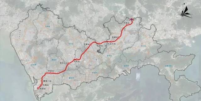 深惠城際線路示意圖（以實際建成為準(zhǔn)）