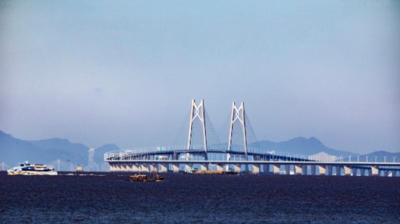 聯(lián)通粵港澳大灣區(qū)的港珠澳大橋。南方日報記者 關(guān)銘榮 攝