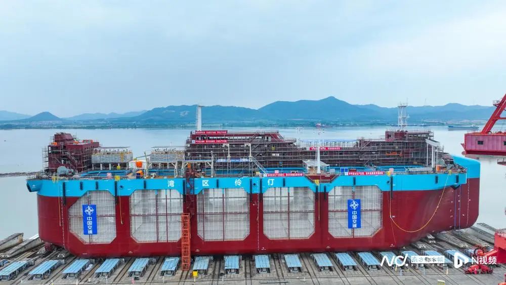 “灣區(qū)伶仃”號選用了高強鋼作為建造主材料。圖源：南方都市報